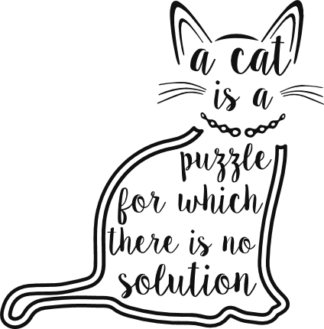 a-cat-is-a-puzzle-for-which-there-is-no-solution-pet-lover-free-svg-file-SvgHeart.Com