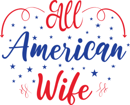 all-american-wife-patriotic-fourth-of-july-free-svg-file-SvgHeart.Com