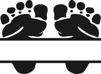 baby-foot-print-split-text-frame-feet-free-svg-file-SvgHeart.Com