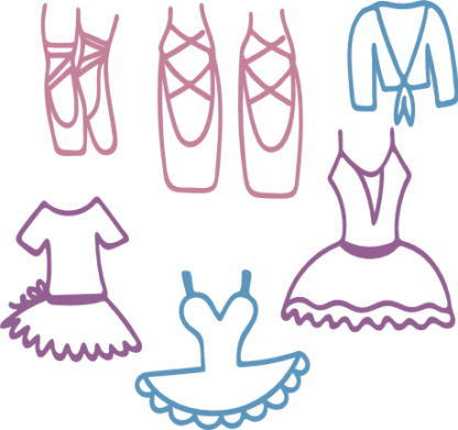 ballerina-costume-bundle-shoe-frock-ballet-dancing-free-svg-file-SvgHeart.Com