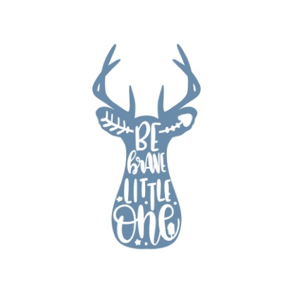 be-brave-little-one-deer-head-positive-free-svg-file-SvgHeart.Com