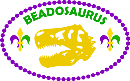 beadosaurus-fleur-carnival-dinosaurus-head-mardi-gras-free-svg-file-SvgHeart.Com