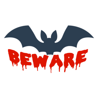 beware-halloween-bat-free-svg-file-SvgHeart.Com