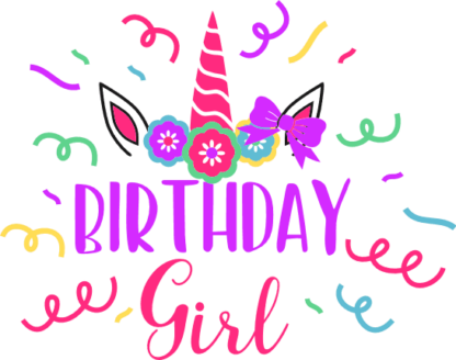 birthday-girl-unicorn-theme-t-shirt-design-free-svg-file-SvgHeart.Com