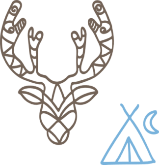 boho-design-deer-head-teepee-free-svg-file-SvgHeart.Com