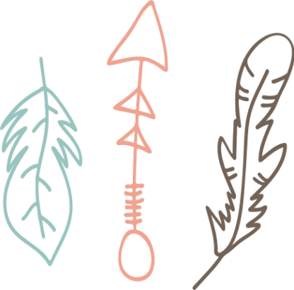 boho-design-leaves-arrow-free-svg-file-SvgHeart.Com