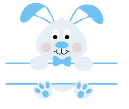 bunny-split-text-frame-baby-boy-free-svg-file-SvgHeart.Com