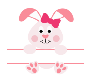 bunny-split-text-frame-baby-girl-free-svg-file-SvgHeart.Com