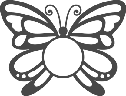 butterfly-monogram-frame-decoration-free-svg-file-SvgHeart.Com