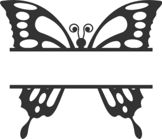 butterfly-split-text-frame-insect-free-svg-file-SvgHeart.Com