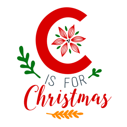 c-is-for-christmas-holiday-decoration-free-svg-file-SvgHeart.Com