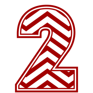 chevron-number-2-striped-free-svg-file-SvgHeart.Com