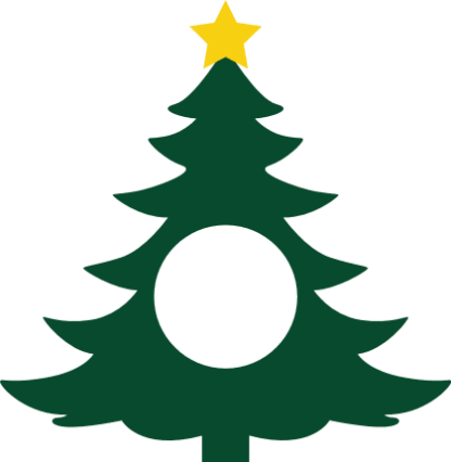 christmas-tree-with-star-monogram-frame-decoration-free-svg-file-SvgHeart.Com