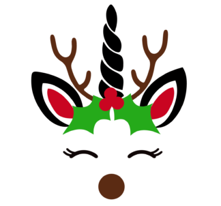 christmas-unicorn-unicorn-face-free-svg-file-SvgHeart.Com