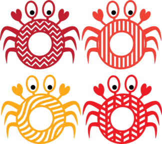 crabs-monogram-frame-beach-free-svg-file-SvgHeart.Com