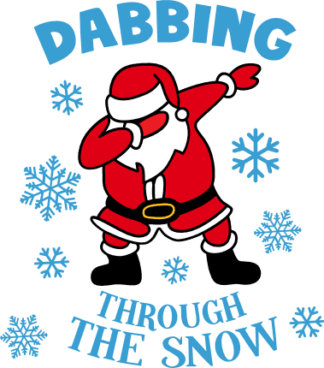 dabbing-through-the-snow-santa-claus-christmas-free-svg-file-SvgHeart.Com