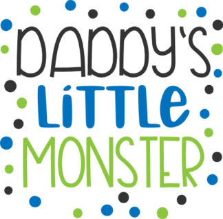 daddys-little-monster-new-born-baby-onesie-free-svg-file-SvgHeart.Com