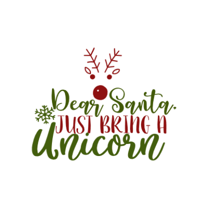 dear-santa-just-bring-a-unicorn-christmas-free-svg-file-SvgHeart.Com