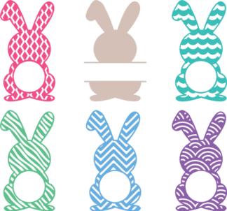 decorated-rabbit-monogram-frame-free-svg-file-SvgHeart.Com