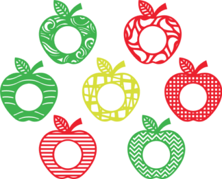 decorative-apples-monogram-frame-bundle-fruit-free-svg-file-SvgHeart.Com