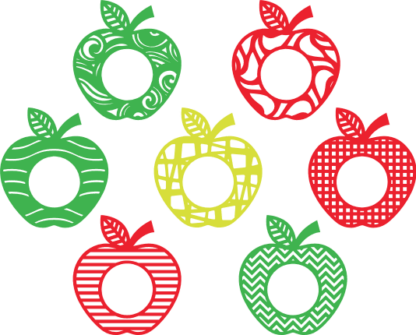 decorative-apples-monogram-frame-bundle-fruit-free-svg-file-SvgHeart.Com