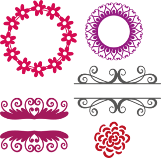 decorative-ornamental-frame-bundle-free-svg-file-SvgHeart.Com