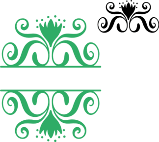 decorative-ornamental-split-text-frame-free-svg-file-SvgHeart.Com