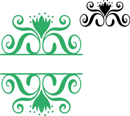 decorative-ornamental-split-text-frame-free-svg-file-SvgHeart.Com