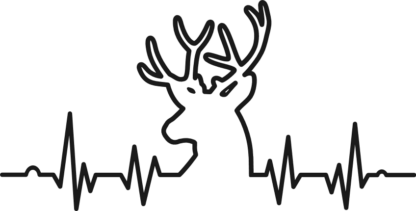 deer-head-heart-beat-wave-hunting-free-svg-file-SvgHeart.Com