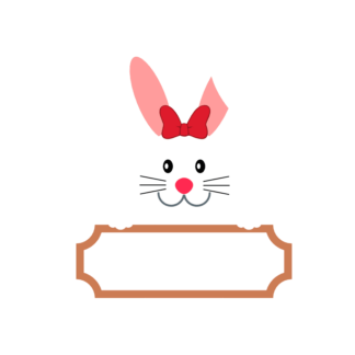 easter-bunny-frame-decoration-free-svg-file-SvgHeart.Com