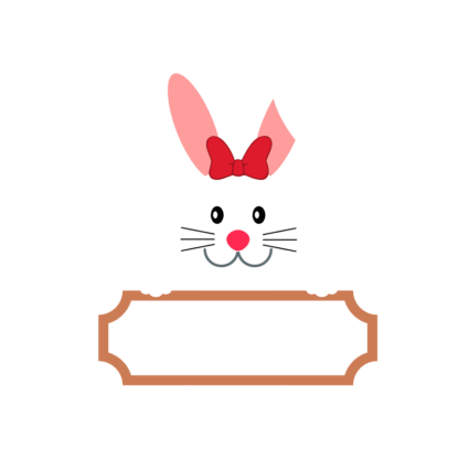 easter-bunny-frame-decoration-free-svg-file-SvgHeart.Com