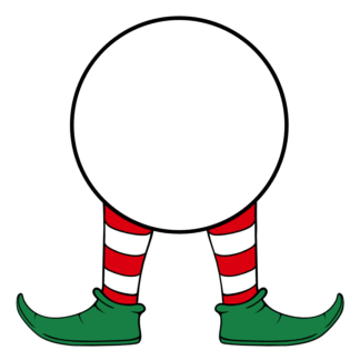 elf-legs-monogram-frame-christmas-free-svg-file-SvgHeart.Com