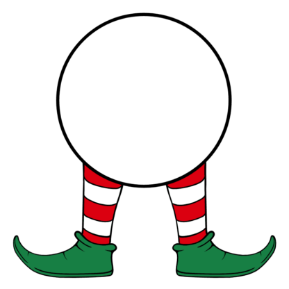 elf-legs-monogram-frame-christmas-free-svg-file-SvgHeart.Com