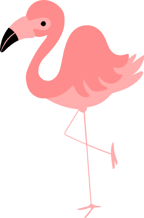 flamingo-standing-on-one-leg-clipart-summer-free-svg-file-SvgHeart.Com