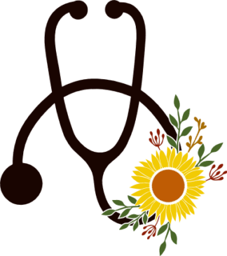 floral-stethoscope-sunflower-medical-doctor-free-svg-file-SvgHeart.Com