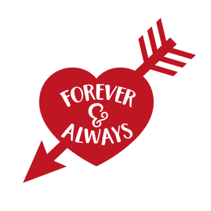 forever-and-always-arrow-heart-valentines-day-free-svg-file-SvgHeart.Com