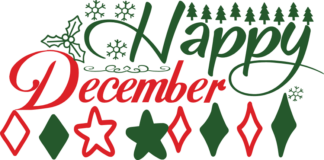 happy-december-snowflakes-christmas-free-svg-file-SvgHeart.Com