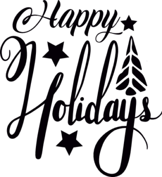 happy-holidays-stars-christmas-free-svg-file-SvgHeart.Com