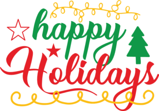 happy-holidays-tree-christmas-free-svg-file-SvgHeart.Com