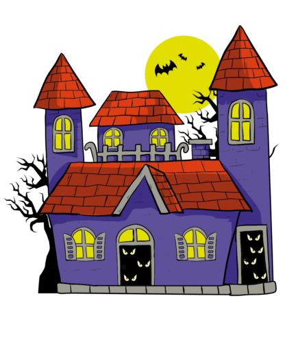 haunted-house-horror-scene-halloween-free-svg-file-SvgHeart.Com