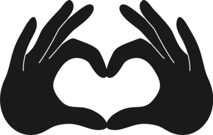 heart-hand-silhouette-free-svg-file-SvgHeart.Com