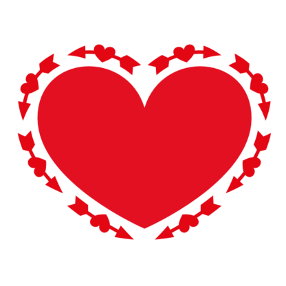 heart-shape-arrow-love-free-svg-file-SvgHeart.Com