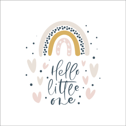 hello-little-one-rainbow-baby-boho-design-free-svg-file-SvgHeart.Com