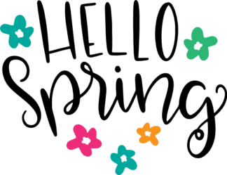 hello-spring-flowers-free-svg-file-SvgHeart.Com