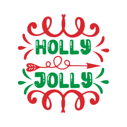 holly-jolly-sign-christmas-free-svg-file-SvgHeart.Com