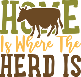 home-is-where-the-herd-is-cow-farm-free-svg-file-SvgHeart.Com