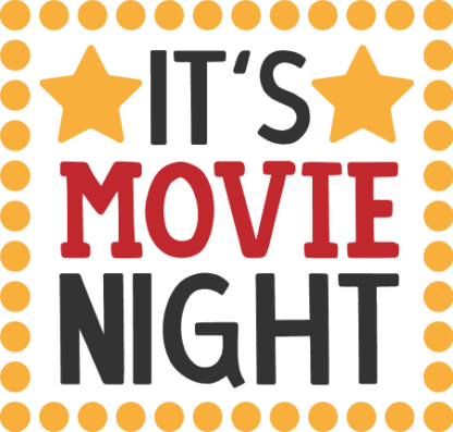 its-movie-night-in-square-frame-stars-and-dots-vacation-free-svg-file-SvgHeart.Com