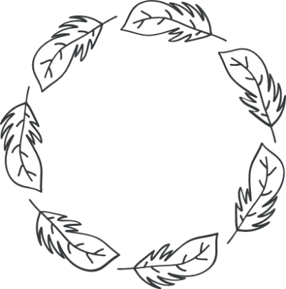 leaves-circle-monogram-frame-free-svg-file-SvgHeart.Com