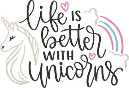 life-is-better-with-unicorns-birthday-free-svg-file-SvgHeart.Com