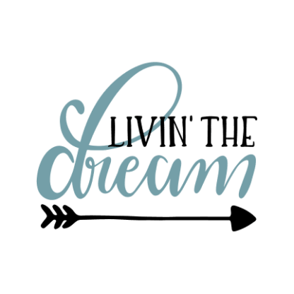 livin-the-dream-arrow-motivational-free-svg-file-SvgHeart.Com